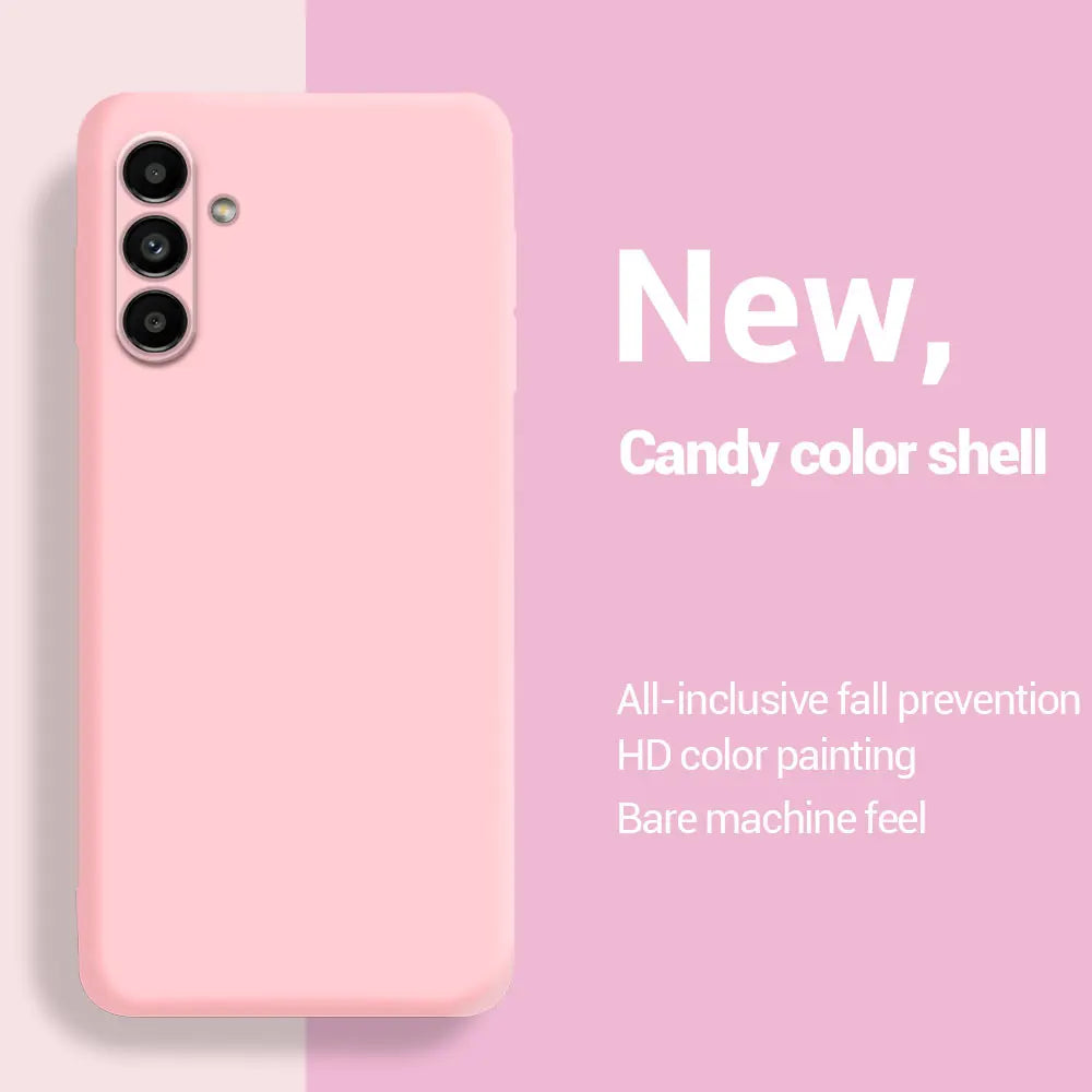 Solid Silicone Phone Case For Samsung Galaxy A73