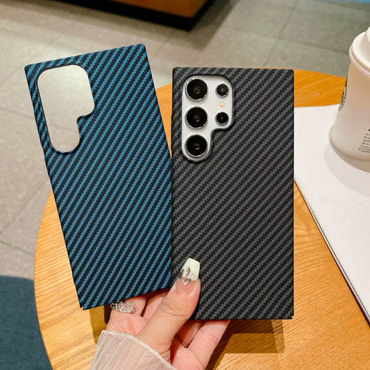 Carbon Fiber Textured Case For Samsung Galaxy S24 Plus