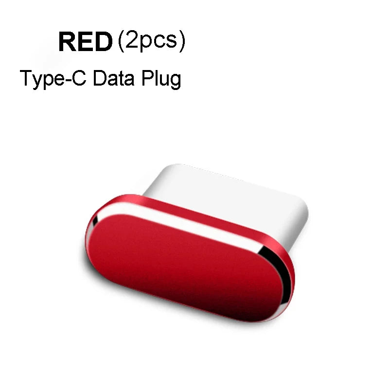 Metal Type-C Dust Plugs for Smartphones (2 Pack)