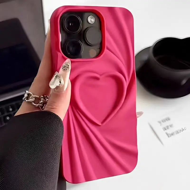 3D Love Heart Case For iPhone 14 Pro Max