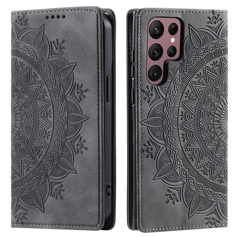 Magnetic Flip Leather Wallet Case For Samsung Galaxy S23 FE