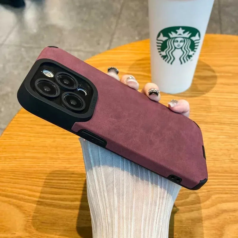 Fur Leather Case for iPhone 14 Pro Max