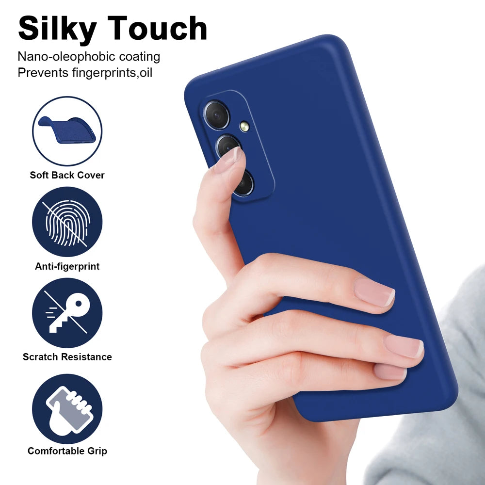 Solid Silicone Phone Case For Samsung Galaxy A35