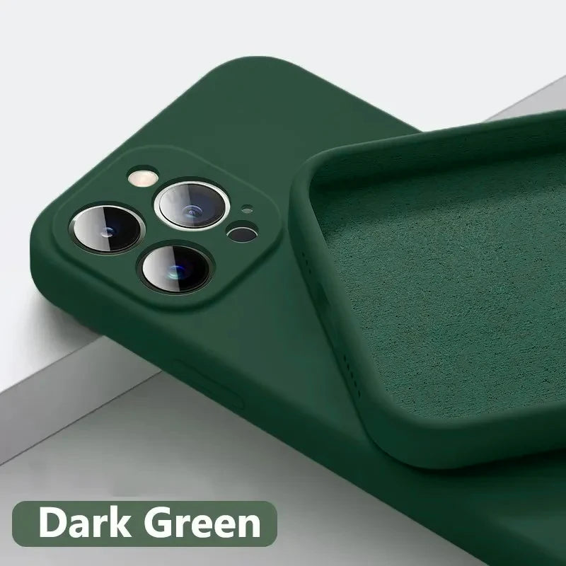 Solid Color Soft Silicone Case for iPhone 14 Pro Max