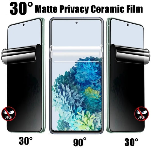 Matte Ceramic Privacy Screen Protector For Samsung Galaxy S24