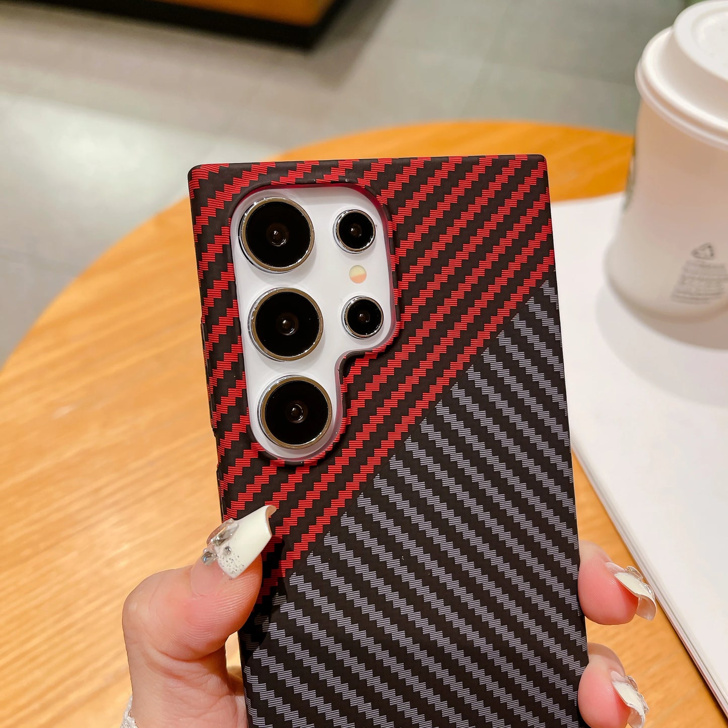 Carbon Fiber Textured Case For Samsung Galaxy Note 20