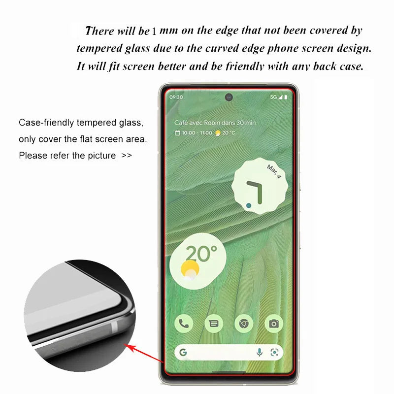 Tempered Glass Screen Protector for Google Pixel 6 (4 Pack)