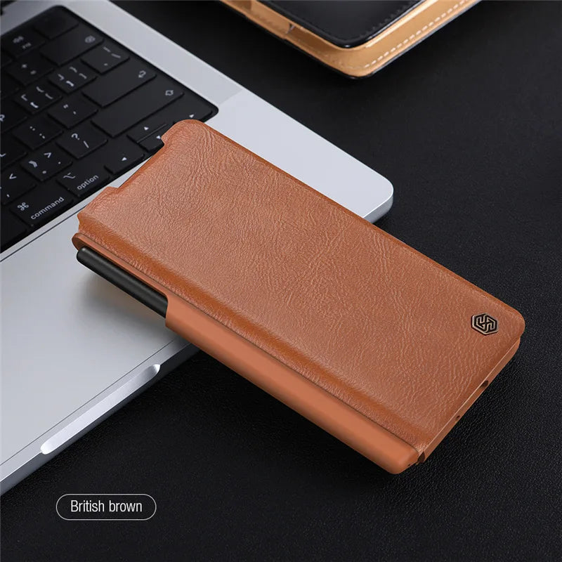 NILLKIN CamShield Flip Leather Case For Samsung Galaxy Z Fold 5