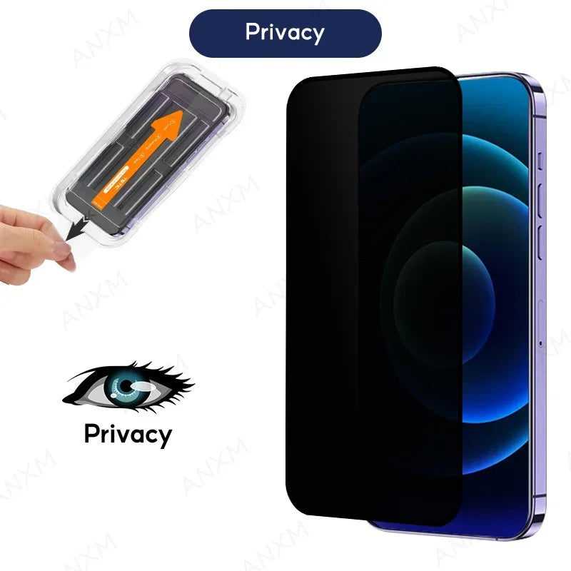 Privacy Tempered Glass Screen Protector For iPhone 16 (2 Pack)