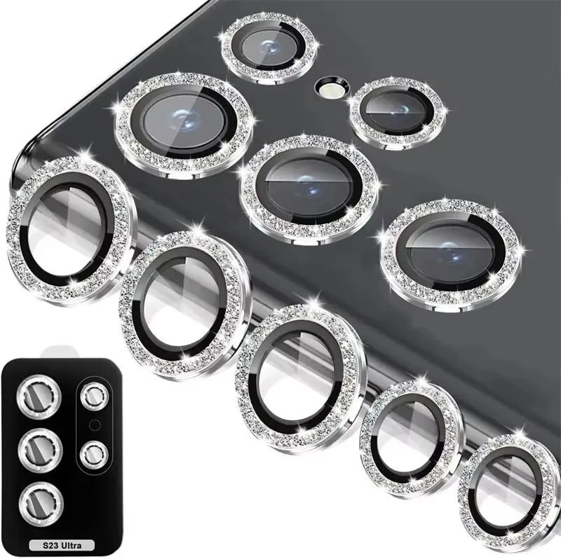 Glitter Diamond Camera Lens Protector For Samsung Galaxy S24