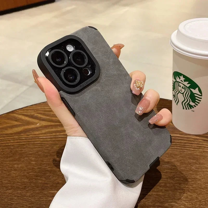 Fur Leather Case for iPhone 14 Pro Max