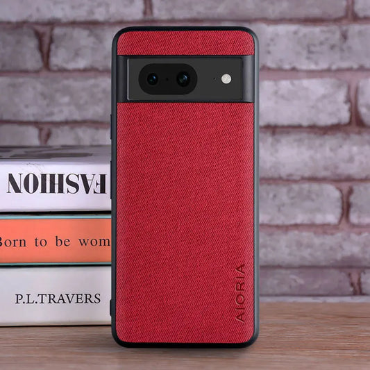 Textile Leather Case for Google Pixel 5