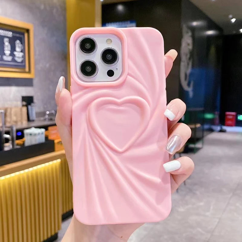 3D Love Heart Case For iPhone 14 Pro Max