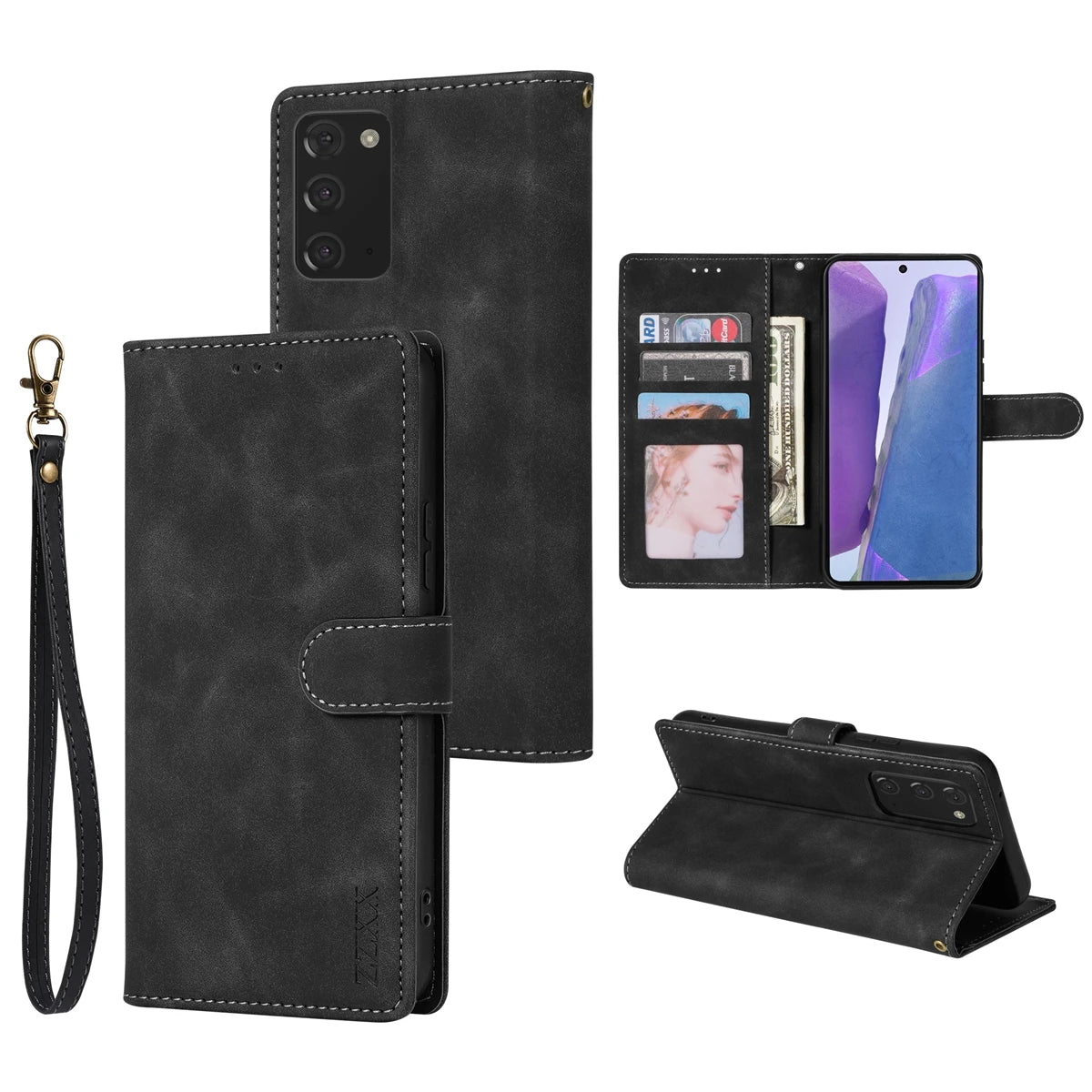 Magnetic Flip Leather Wallet Case for Samsung Galaxy S25