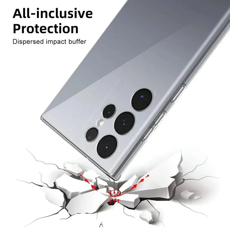 Soft Silicone Clear Phone Case For Samsung Galaxy S24