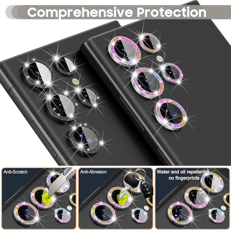 Glitter Diamond Camera Lens Protector For Samsung Galaxy S24 Plus