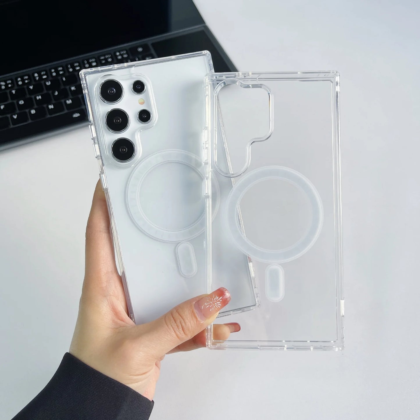 Clear MagSafe Magnetic Case for Samsung Galaxy S25