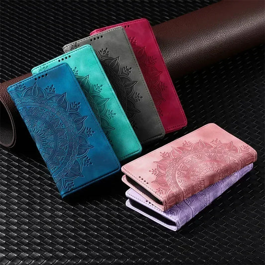 Magnetic Flip Leather Wallet Case For Samsung Galaxy S22