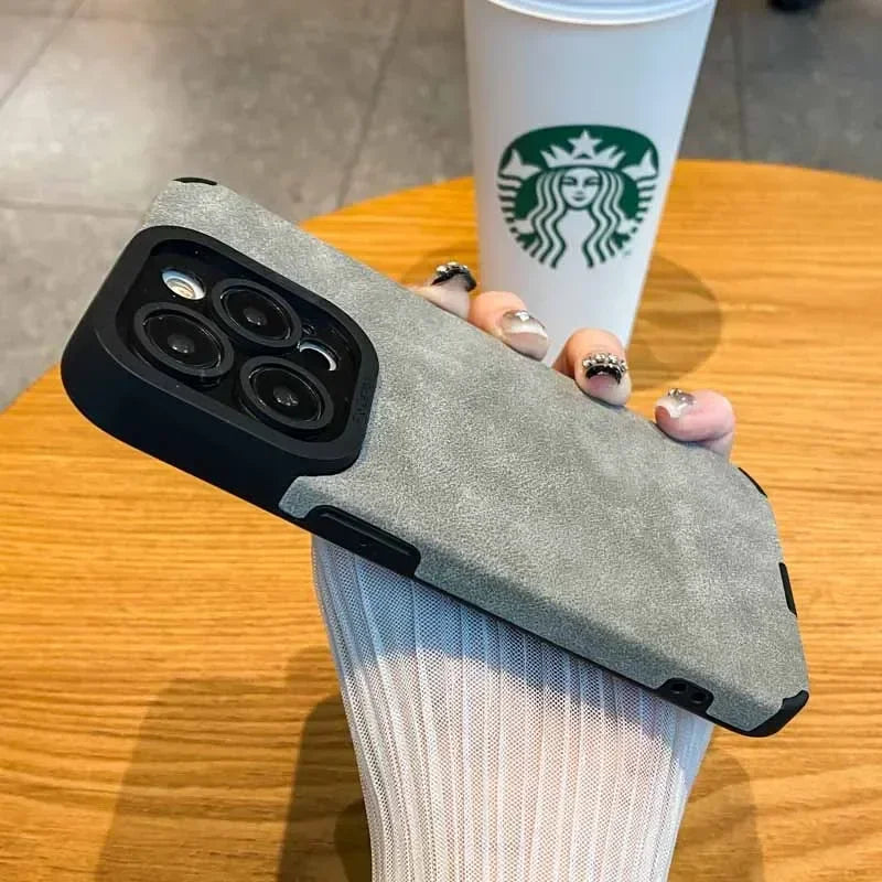 Fur Leather Case for iPhone 14 Pro Max