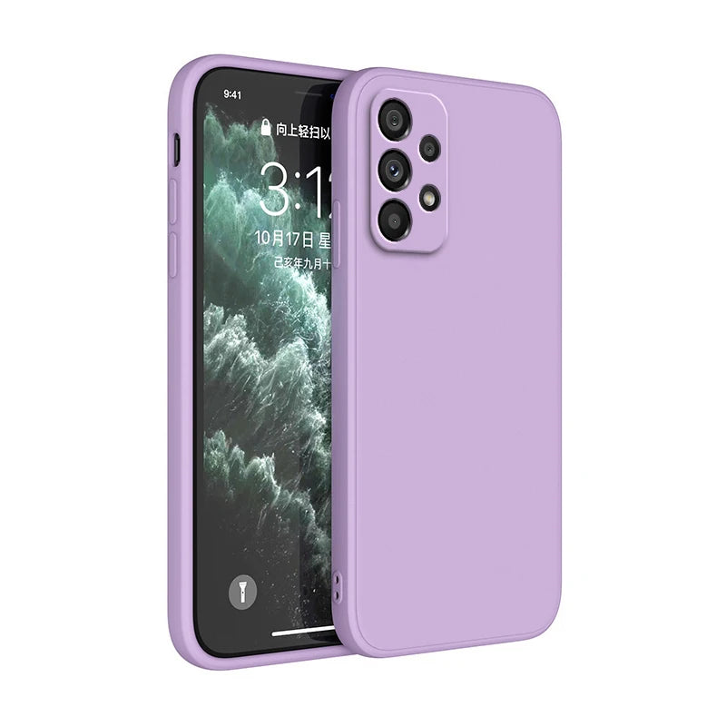 Liquid Silicone Dual-Layer Case For Samsung Galaxy A52 5G