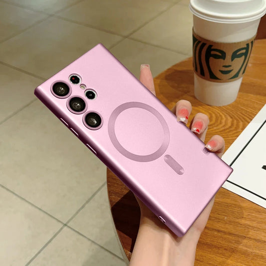 MagSafe Magnetic Silicone Case For Samsung Galaxy S24 Ultra