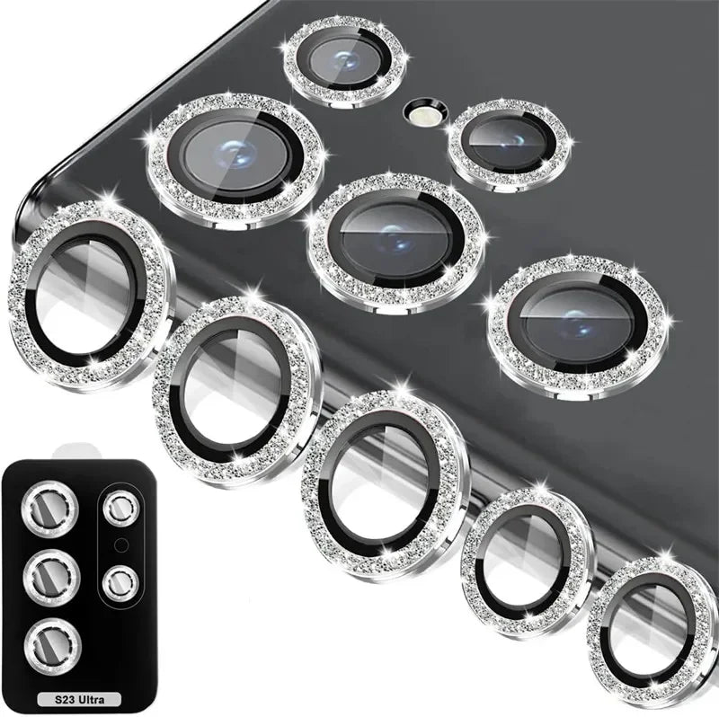 Glitter Diamond Camera Lens Protector For Samsung Galaxy S24