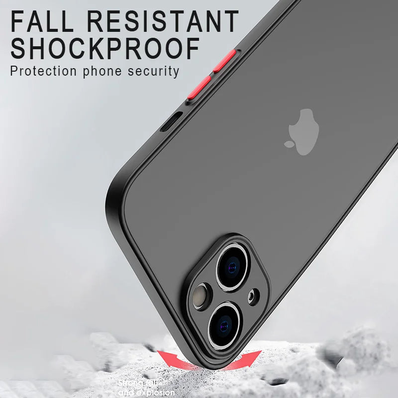 Matte Shockproof Silicone Case for iPhone 15 Pro