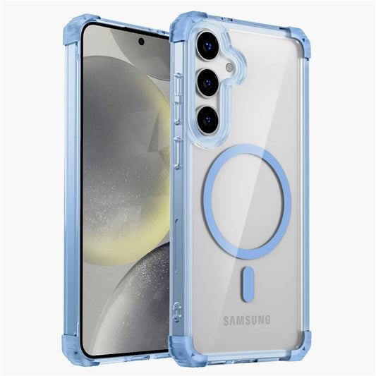 Shockproof Armor Transparent MagSafe Case for Samsung Galaxy S25 Ultra