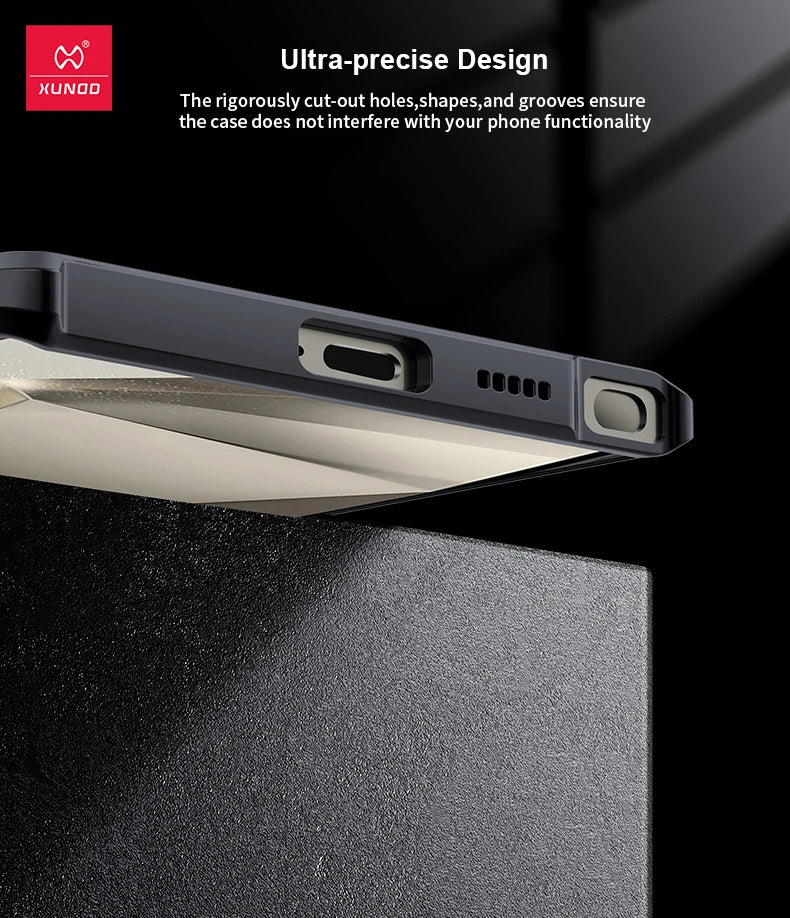 Black Transparent Shockproof Case For Samsung Galaxy S23 Ultra