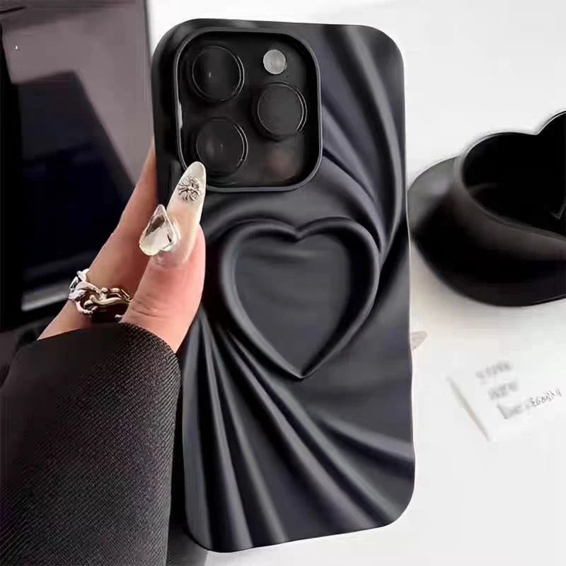 3D Love Heart Case For iPhone 16 Pro