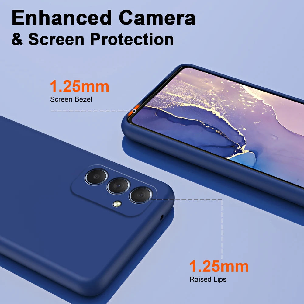Solid Silicone Phone Case For Samsung Galaxy A54
