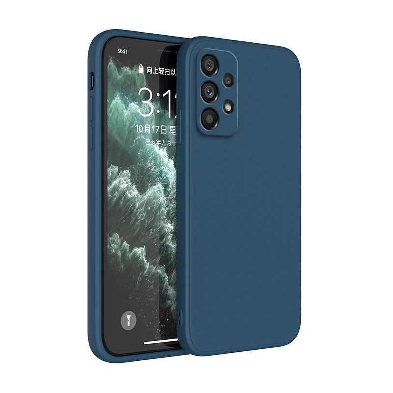 Liquid Silicone Dual-Layer Case For Samsung Galaxy A52 5G