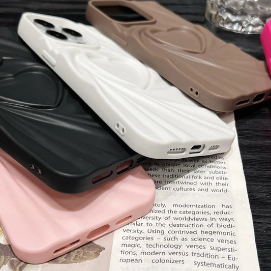 3D Love Heart Case For iPhone 15 Pro