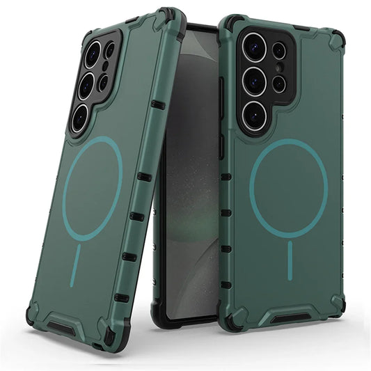 Anti‑Slip Bumper Armor Magnetic Case for Samsung Galaxy S23
