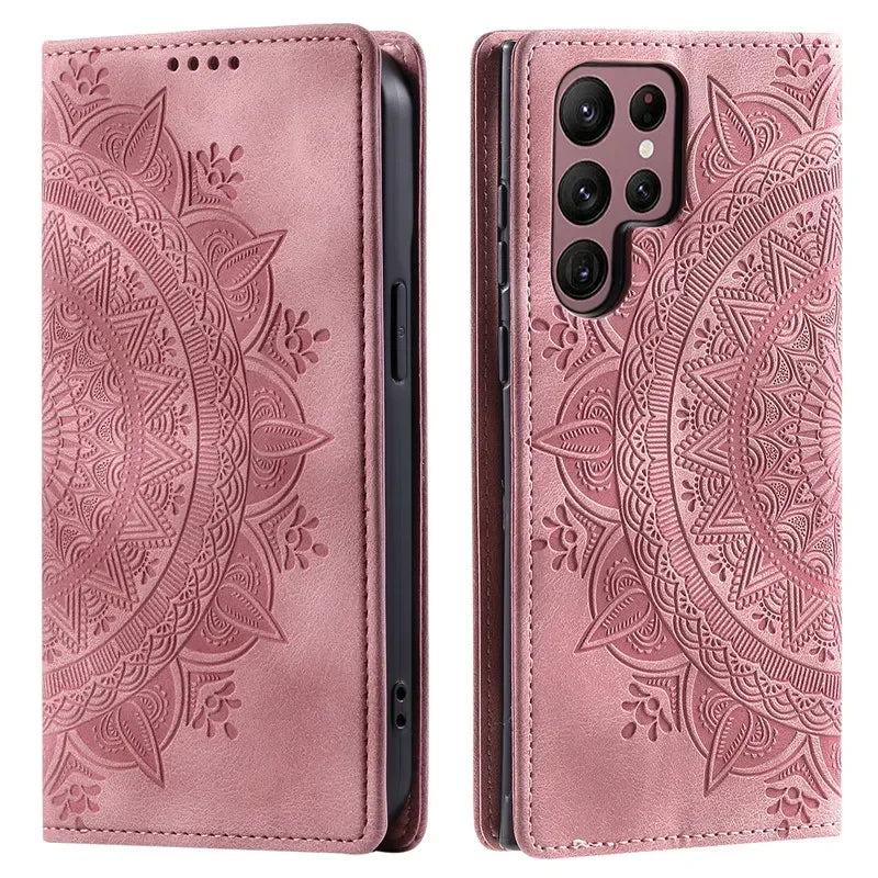 Magnetic Flip Leather Wallet Case For Samsung Galaxy S21 Plus