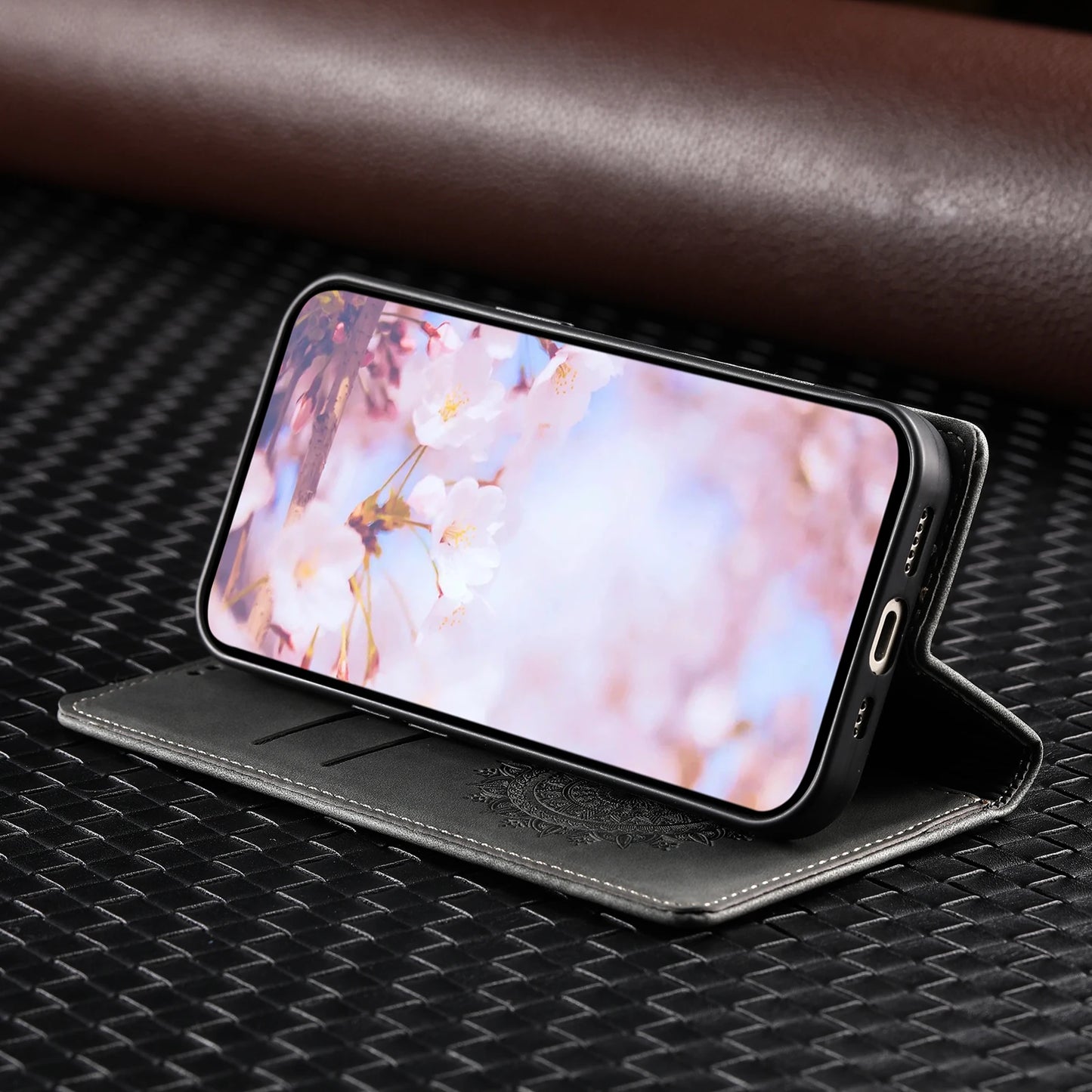 Magnetic Flip Leather Wallet Case For Samsung Galaxy S24 Plus