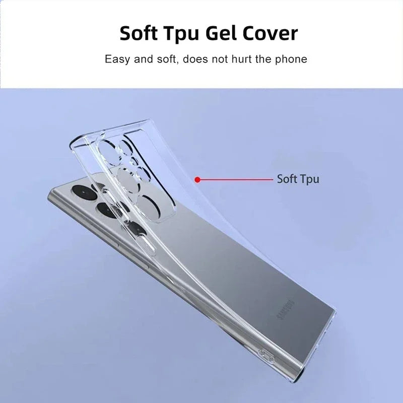 Soft Silicone Clear Phone Case For Samsung Galaxy A71