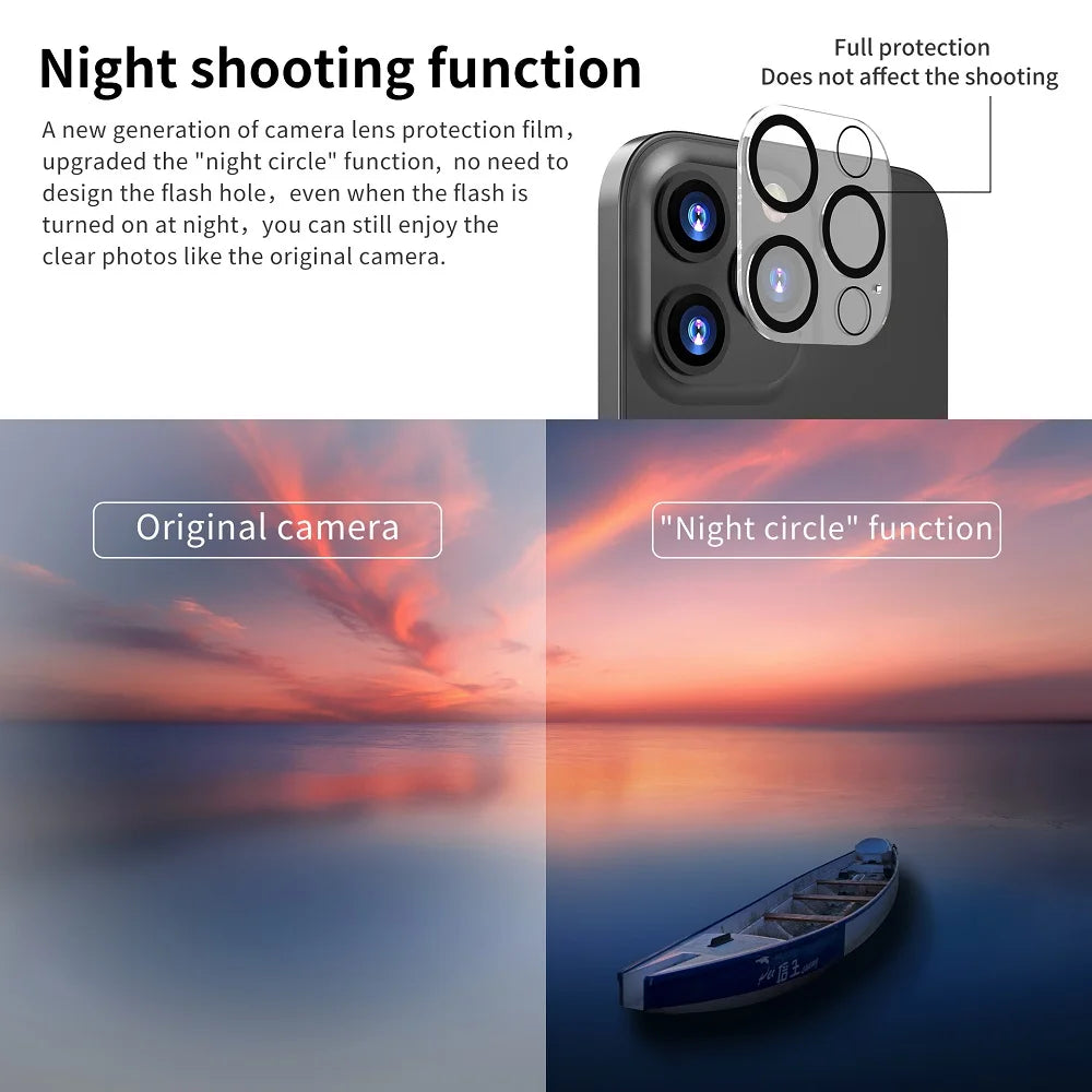 Camera Lens Protector For iPhone 11 (2 Pack)