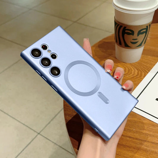 MagSafe Magnetic Silicone Case For Samsung Galaxy S21 Plus