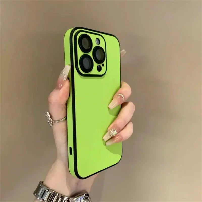 Colorful PU Leather Matte Phone Case for iPhone 14 Pro Max