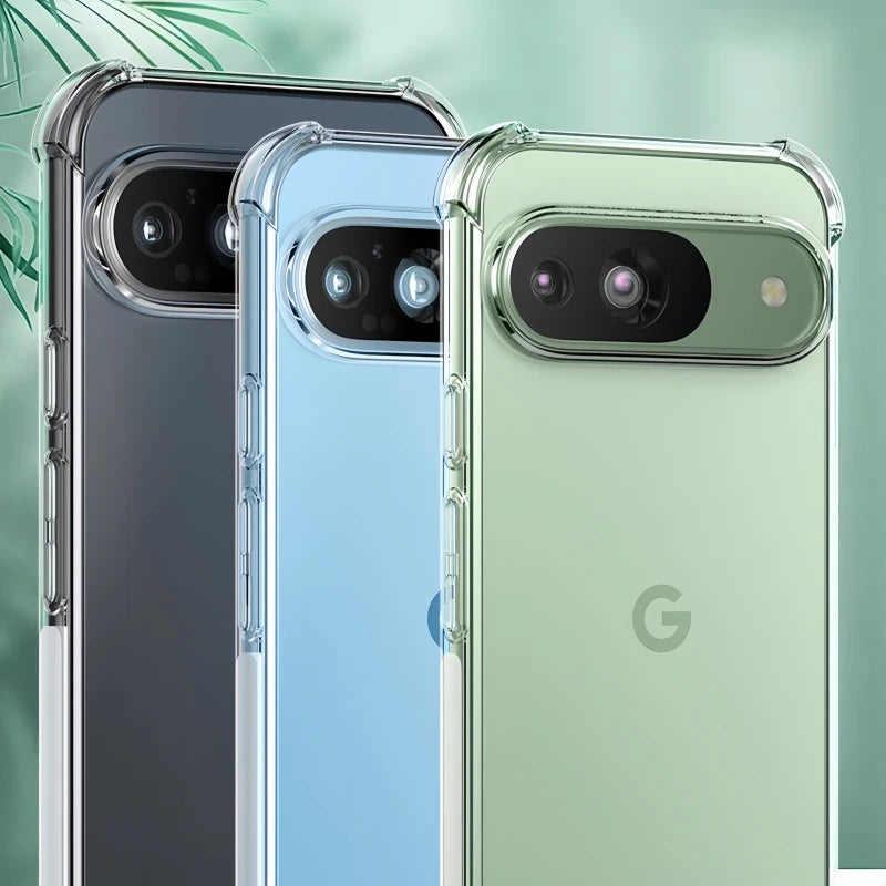 Soft Silicone Clear Case for Google Pixel 9