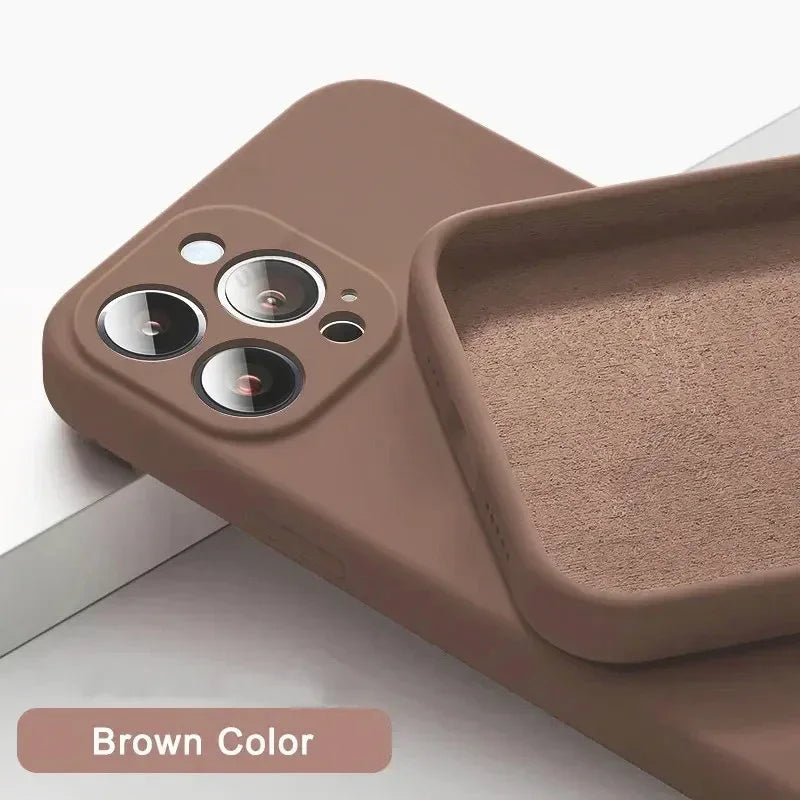 Solid Color Soft Silicone Case for iPhone 14 Pro Max