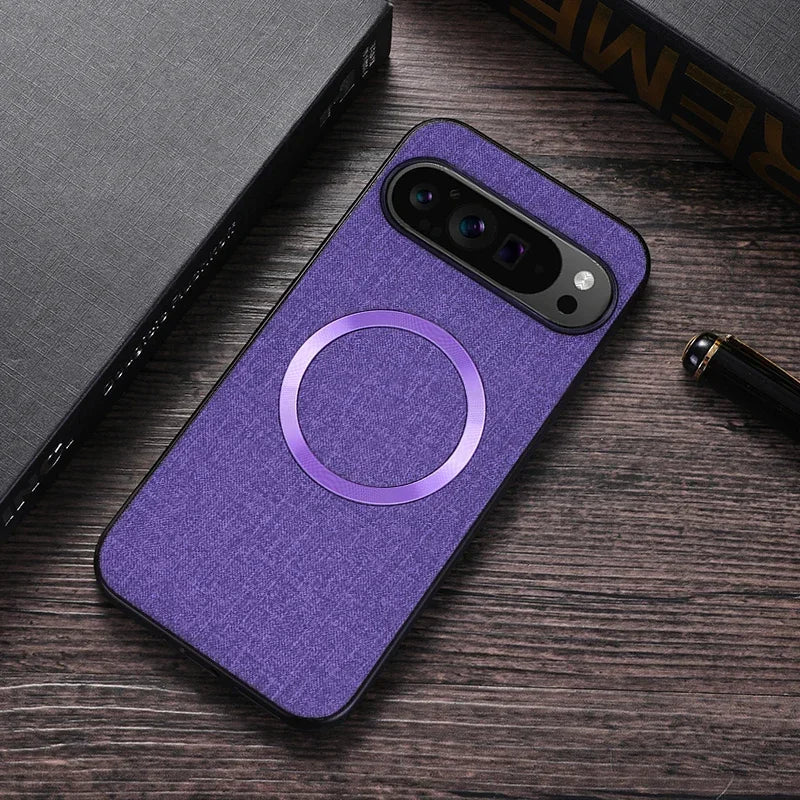 Fabric Cloth MagSafe Case for Google Pixel 9A