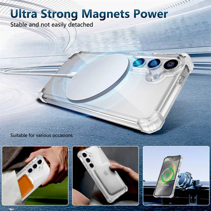Shockproof Armor Transparent MagSafe Case for Samsung Galaxy S26 Ultra