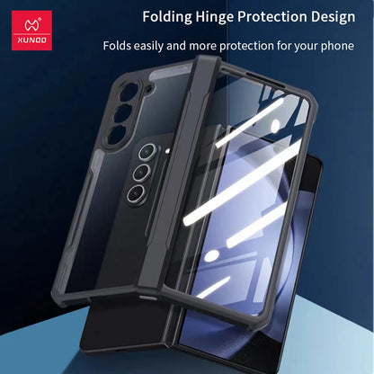 Black Transparent Shockproof Case For Samsung Galaxy Fold 4