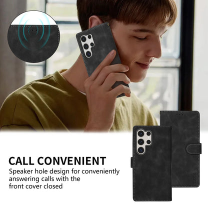 Magnetic Flip Leather Wallet Case for Samsung Galaxy S22 Plus