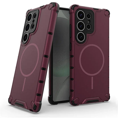 Anti‑Slip Bumper Armor Magnetic Case for Samsung Galaxy S26 Ultra