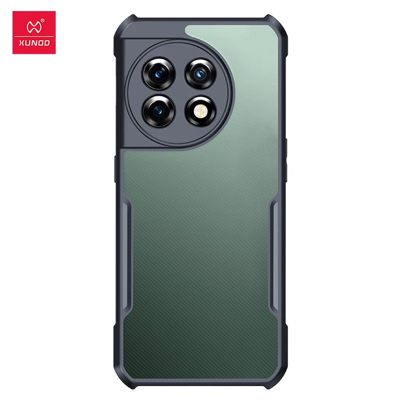 Black Transparent Shockproof Case For OnePlus 12R