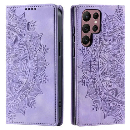 Magnetic Flip Leather Wallet Case For Samsung Galaxy S22 Ultra