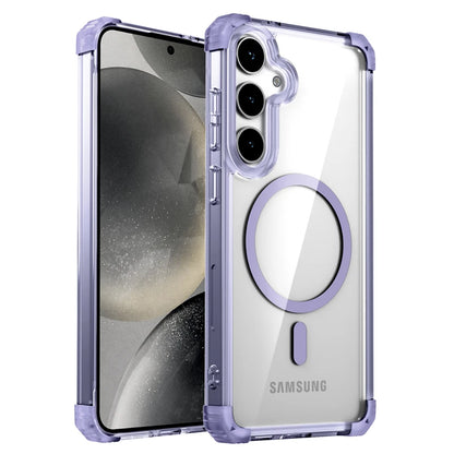 Shockproof Armor Transparent MagSafe Case for Samsung Galaxy S25 Plus